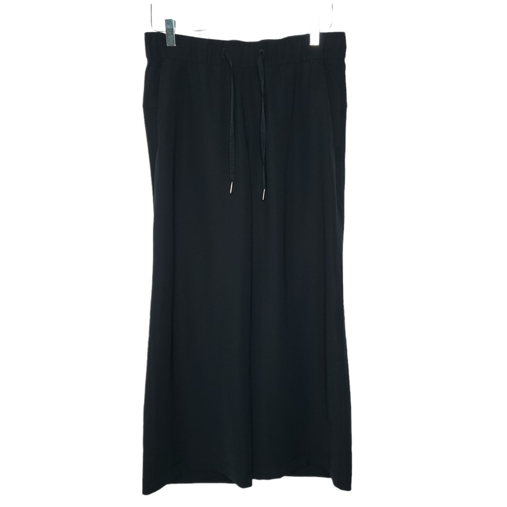 Lululemon On the Fly Wide-Leg Ankle Capri 7/8 Pants 6 Black Travel